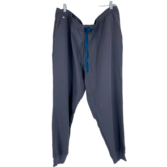 Figs Men 3XLT Tansen Jogger Scrub Pants Gray Drawstring Stretch Pockets Nurse